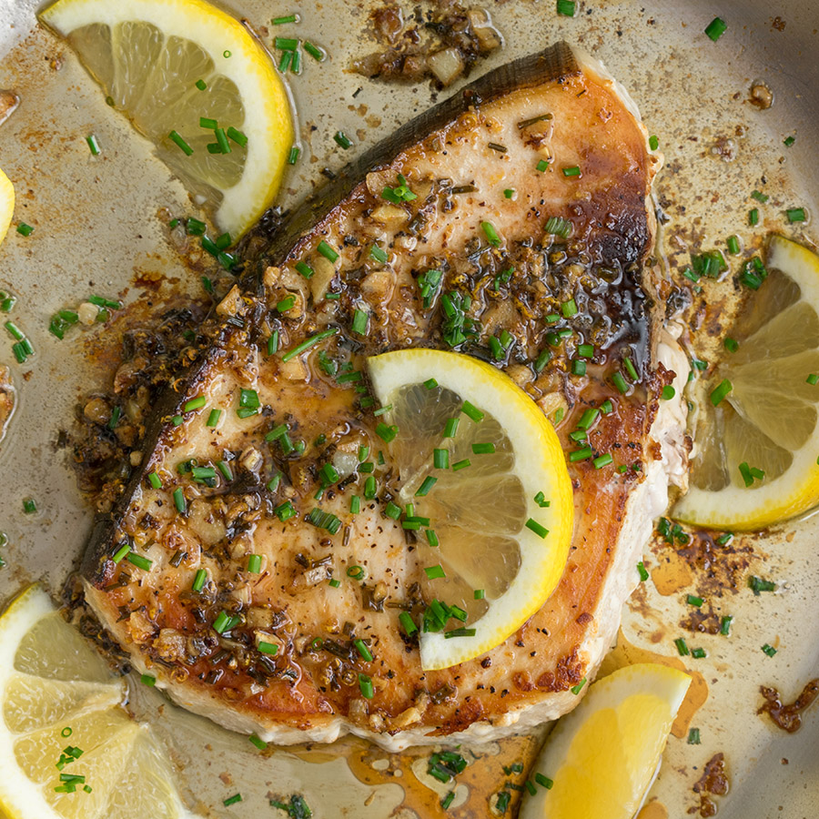 fish with lemons