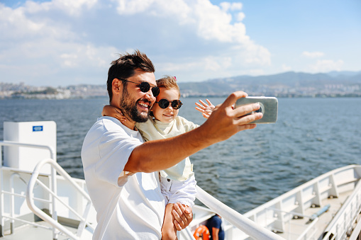 Taking a selfie on the Voyager cruise